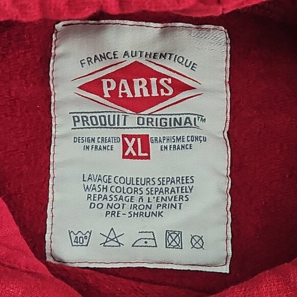 Paris France Produit Original Hoodie Sweatshirt Women's XL 100% Cotton EUC - Picture 6 of 14